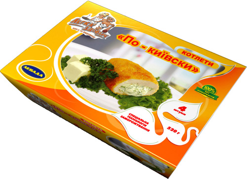 Упаковка для котлет по-киевски